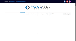 Desktop Screenshot of foxwellcreative.com